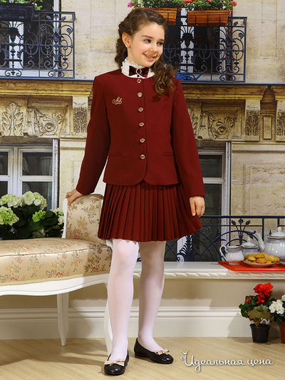 Юбка Маленькая Леди, цвет бордовый