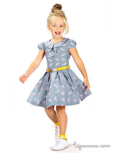 Платье Маленькая Леди, цвет серый