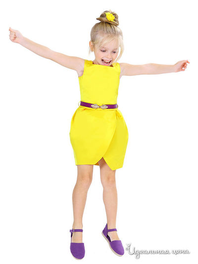 Платье Маленькая Леди, цвет желтый