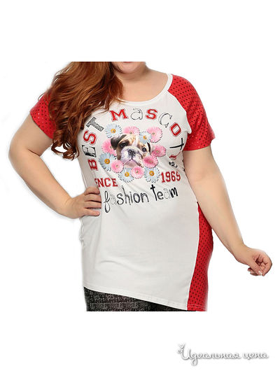 Туника Maria Dagmar, цвет белый, красный