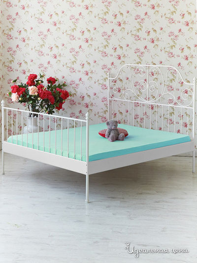 Простынь на резинке 140х200х20 см Храмцовский текстиль, цвет бирюзовый