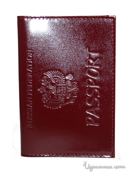 Обложка для паспорта Sparkle, цвет красный
