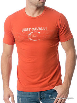 Футболка Cavalli, цвет оранжевый
