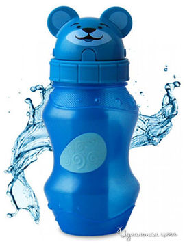 Бутылка питьевая Cool gear, цвет синий, объем 375 мл