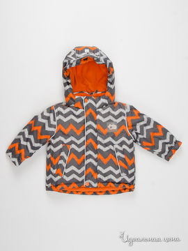 Куртка Quadri foglio детская, цвет серый, оранжевый
