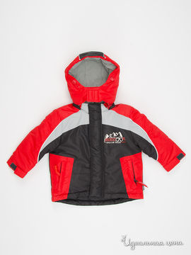Куртка Quadri foglio детская, цвет красный, серый
