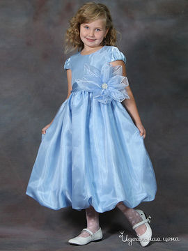 Платье Агат для девочки, цвет голубой