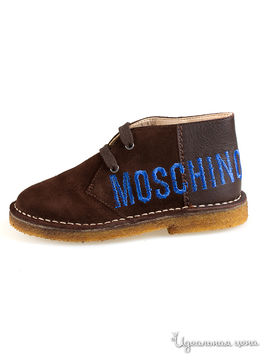 Ботинки Moschino для девочки, цвет коричневый