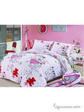 Комплект постельного белья 1.5-спальный "Kazanov.a.", цвет белый