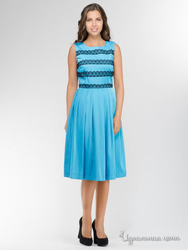 Платье Felibella, цвет голубой, черный