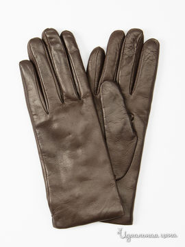Перчатки Max Mara, цвет темно-коричневый