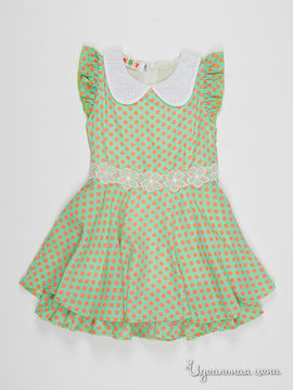 Платье SAGOKIDS для девочки, цвет зеленый