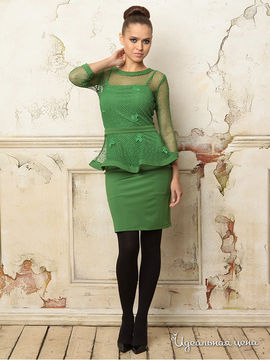 Платье Waggon Paris, цвет зеленый