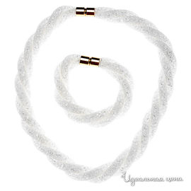 Комплект (колье, браслет) Migura, цвет белый