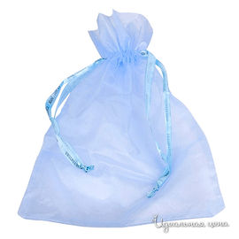 Подарочная сумка из органзы , голубая
