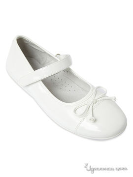 Туфли S'cool для девочки, цвет белый