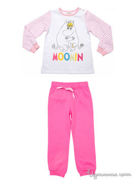 Пижама Playtoday для девочки, цвет белый, розовый