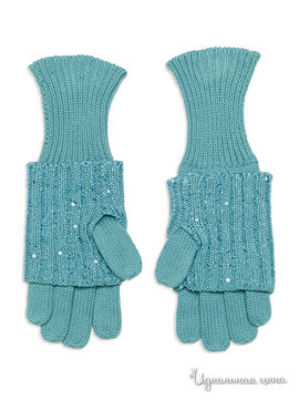 Перчатки Tutti Quanti для девочки, цвет бирюзовый