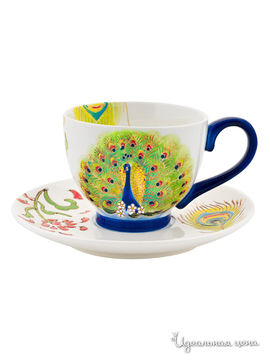 Чашка с блюдцем, 320 мл Elff Ceramics, цвет мультиколор