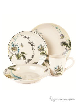 Набор посуды, 4 предмета Elff Ceramics, цвет мультиколор