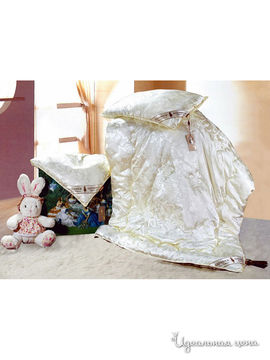 Одеяло 110x140 см, подушка 40x60 см "Kazanov.a.", цвет молочный