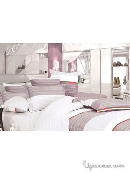 Комплект постельного белья 2-х спальный Фаворит-Текстиль "Модерн", цвет белый, бежевый