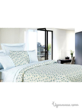 Комплект постельного белья 2-х спальный Фаворит Текстиль "Флоранс", цвет белый, зеленый