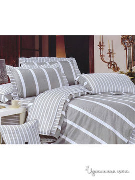 Комплект постельного белья 1,5-спальный Shinning Star "Армани", цвет серый