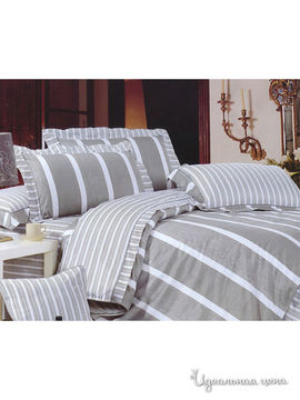 Комплект постельного белья Семейный Shinning Star "Армани", цвет серый