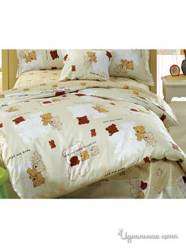 Комплект постельного белья Ясельный Shinning Star "Барни", цвет молочный