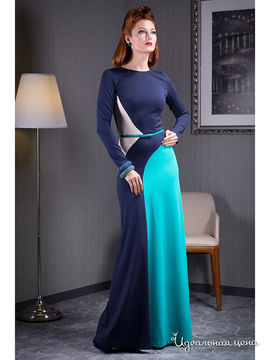 Платье Tasha Martens, цвет синий, бирюзовый