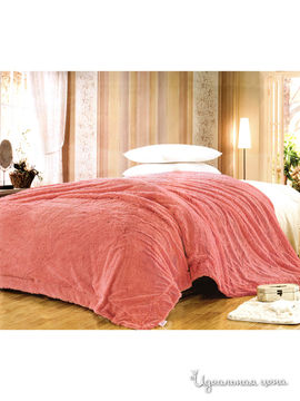 Плед меховой, 220*240 см Текстильный каприз, цвет темно-розовый