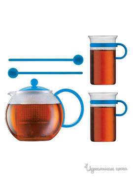 Набор чайный, 5 предметов Bodum, цвет синий