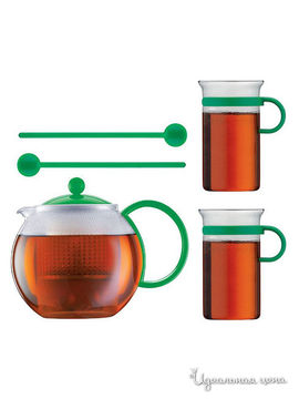 Набор чайный, 5 предметов Bodum, цвет зеленый
