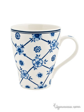 Кружка Elff Ceramics, цвет белый, синий, Объем 325 мл