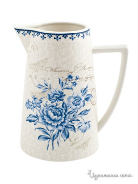 Кувшин Elff Ceramics, цвет белый, синий, Объем 1200 мл