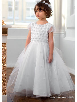 Платье Perlitta для девочки, цвет белый