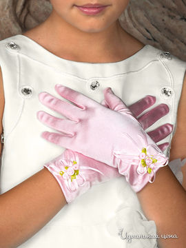 Перчатки Perlitta для девочки, цвет розовый