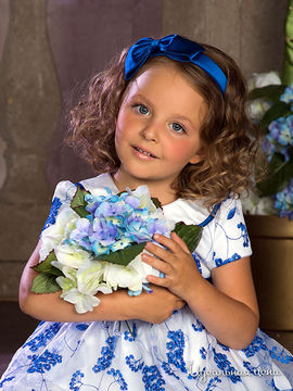 Ободок Perlitta для девочки, цвет синий