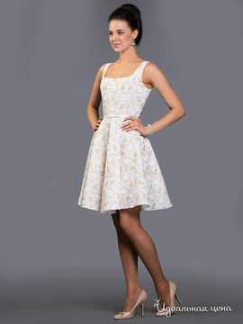 Платье Ksenia Knyazeva, цвет бежевый, белый