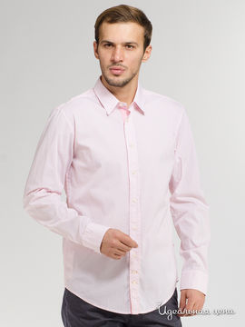 Рубашка Hugo Boss, цвет бледно-розовый