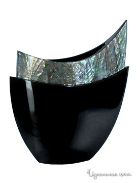Ваза Elff Ceramics, цвет черный, серебряный