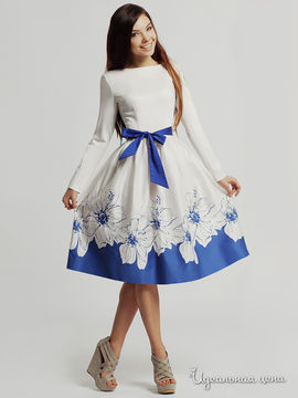 Платье Xarizmas, цвет белый, синий