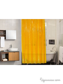 Штора для ванной, 180*180 см Valtery, цвет желтый