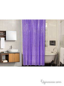 Штора для ванной Valtery, цвет фиолетовый
