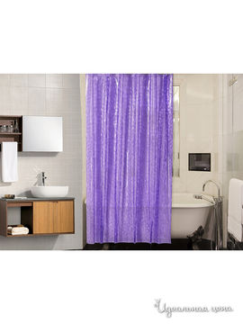 Штора для ванной, 180*180 см Valtery, цвет фиолетовый