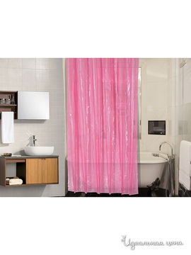 Штора для ванной, 180*180 см Valtery, цвет розовый
