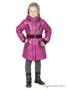 Пальто Comusl для девочки, цвет малиновый