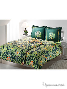 Комплект постельного белья Семейный Тас, цвет зеленый