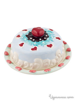 Подставка для торта с крышкой Elff Ceramics, цвет голубой